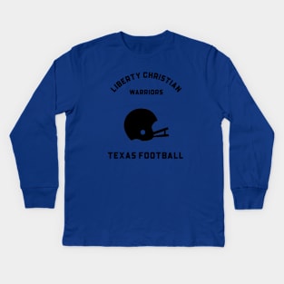 LIBERTY CHRISTIAN WARRIORS FOOTBALL Kids Long Sleeve T-Shirt